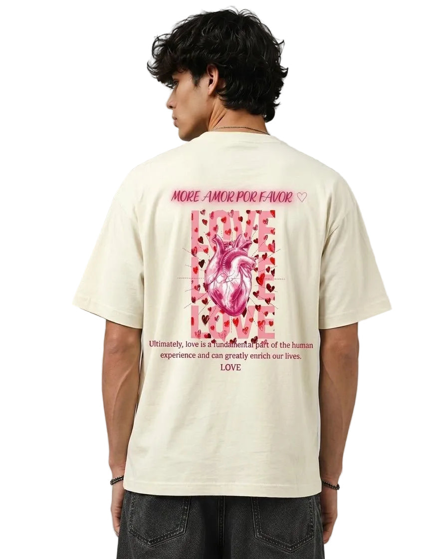 More Amor Por Favor – Oversized Graphic T-Shirt - holystud