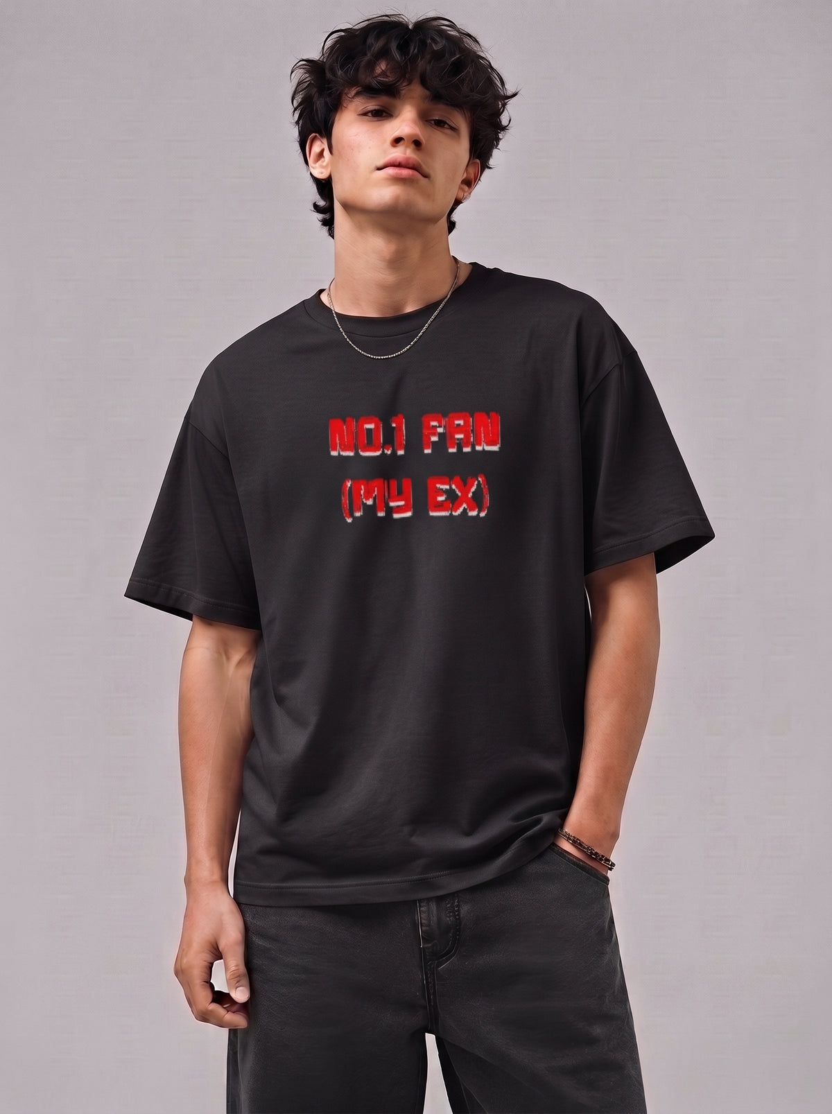 No.1 Fan (My Ex) Oversized T-Shirt - holystud